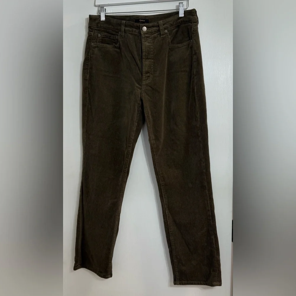 Quince corduroy Olive Pants❤️❤️ - Picture 3 of 6